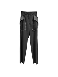 Sulvam - Outer Pocket Slacks - AW25 - BLACK